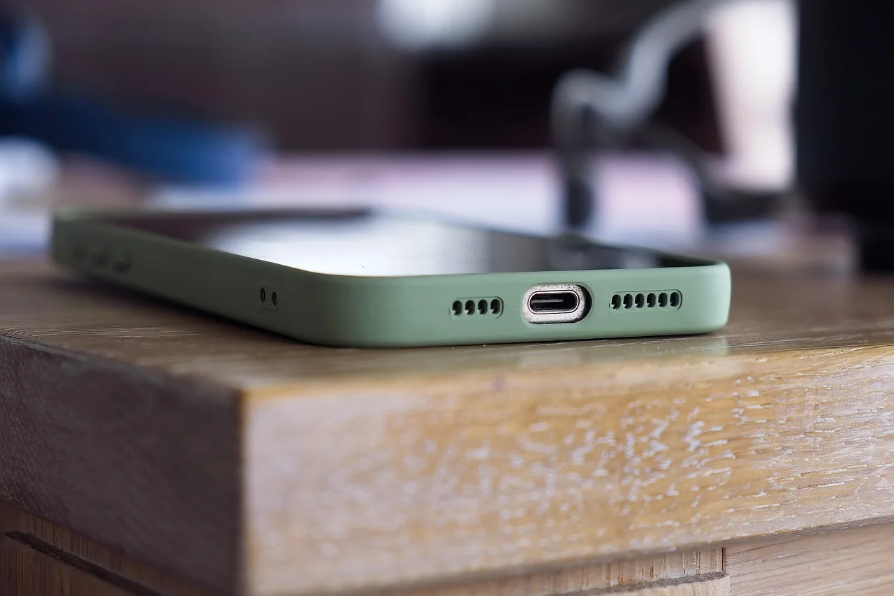 telefono, i phone, mobile, verde, smartphone